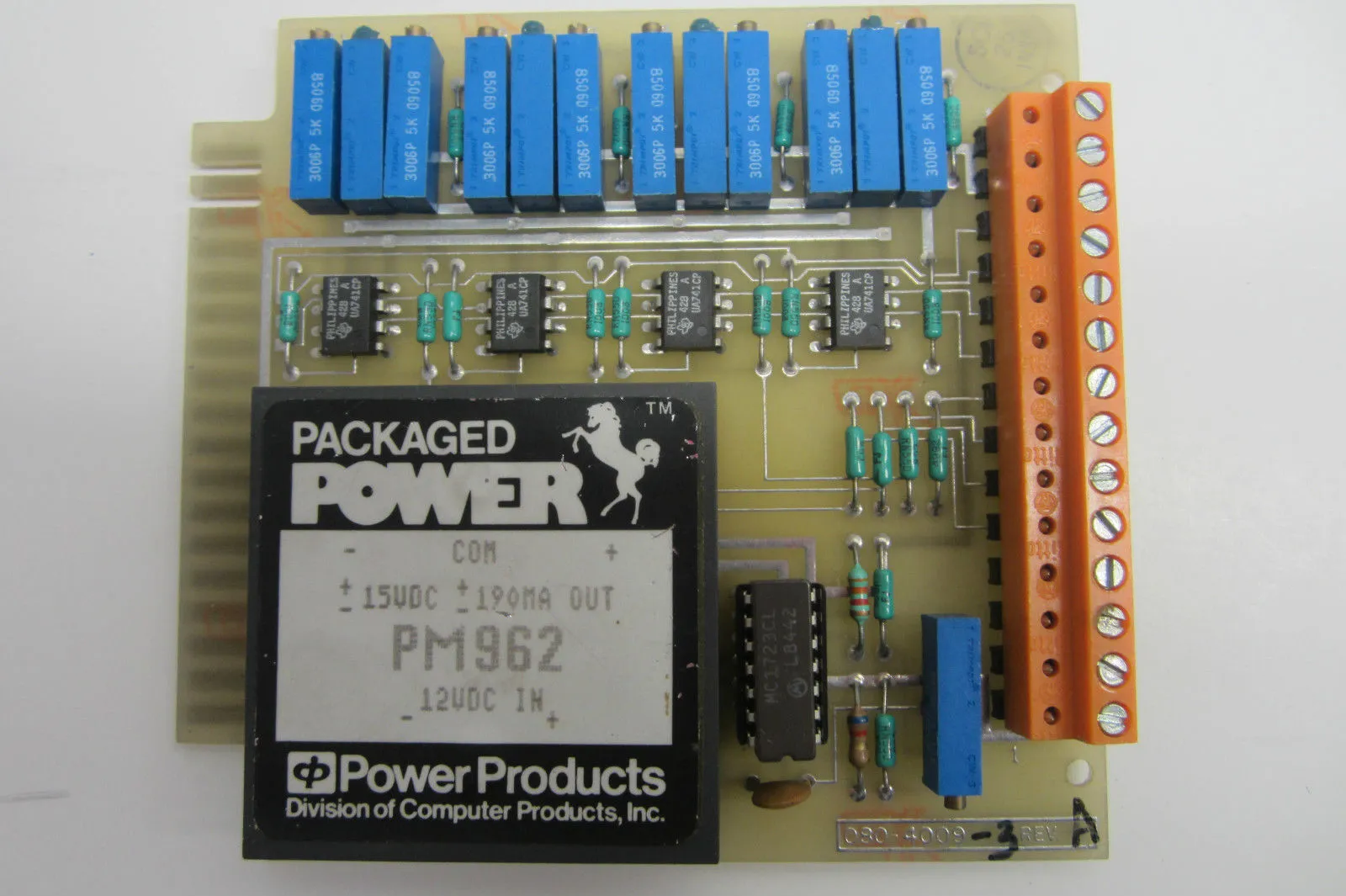 USED SCI HONEYWELL 080-4009-3 AMPLIFIER CARD 08040093