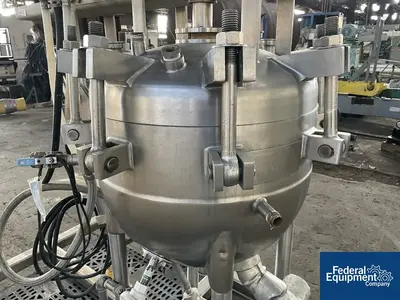 USED Lee Industries 20 Gal Lee Double Motion Reactor, 316L S/S, 150/90#