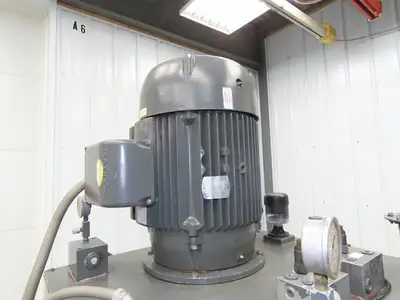 Parker Hydraulic Power Unit 44GPM 200Gal Tank Dual Variable Pump 40Hp 230/460V