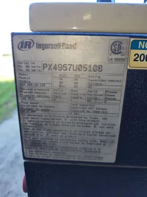 USED INGERSOLL RAND SSR UP6-20-125