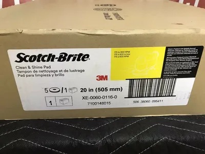 (5 PACK) 3M Scotch-Brite Clean And Shine Pad 20 Inch