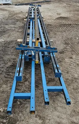 USED GORBEL 250# FREESTANDING BRIDGE CRANE SYSTEM W/VACUUM LIFT