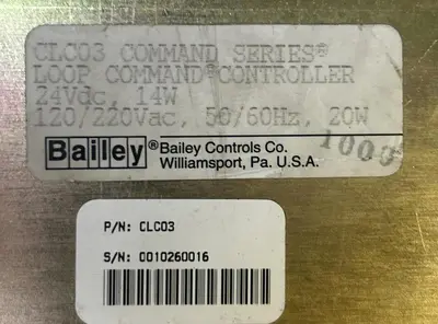 Used BAILEY CLC03 Industrial Controls Ohio US | Surplus Asset Holdings #1247332
