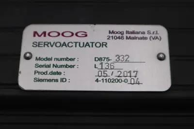MOOG G403-2056A G400 SERIES W/ D875-332 BRUSHLESS SERVO MOTOR STOCK 2581-A