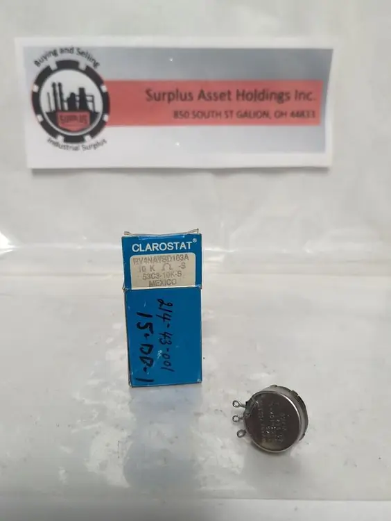 New | in-Stock CLAROSTAT RV4NAYSD103A Miscellaneous Equipment (Electrical & Power) Ohio US | Surplus Asset Holdings #1399583