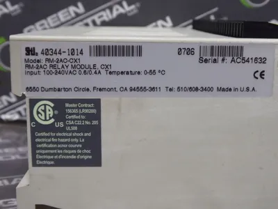Sti 40344-1014 RM-2AC-CX1 Safety Light Curtain Resource Module Used