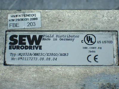 Used SEW EURODRIVE MQD32A/MM03C/Z38G0/AGB3 Variable Speed Drives Ohio US | HGR 24 #838768