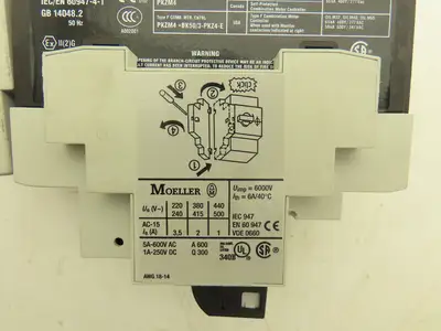 Moeller PKZM4-32 Manual Motor Starter 24-32A 30Hp 600vAC 3Ph