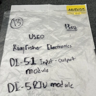 Used Kingfisher Electronics DI-5 Input / Output Modules California US | Davliegogo LLC #1705896