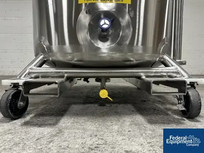 USED DCI Used 600 liter DCI Jacketed Receiver Vessel, Hastelloy C22, 45/150#