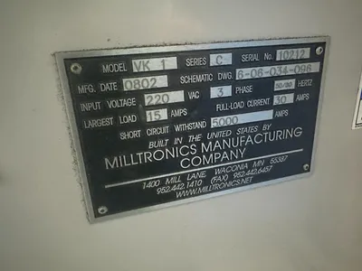 2008 MILLTRONICS VK-1 Millers, Knee, CNC | Great American Equipment Company (9)
