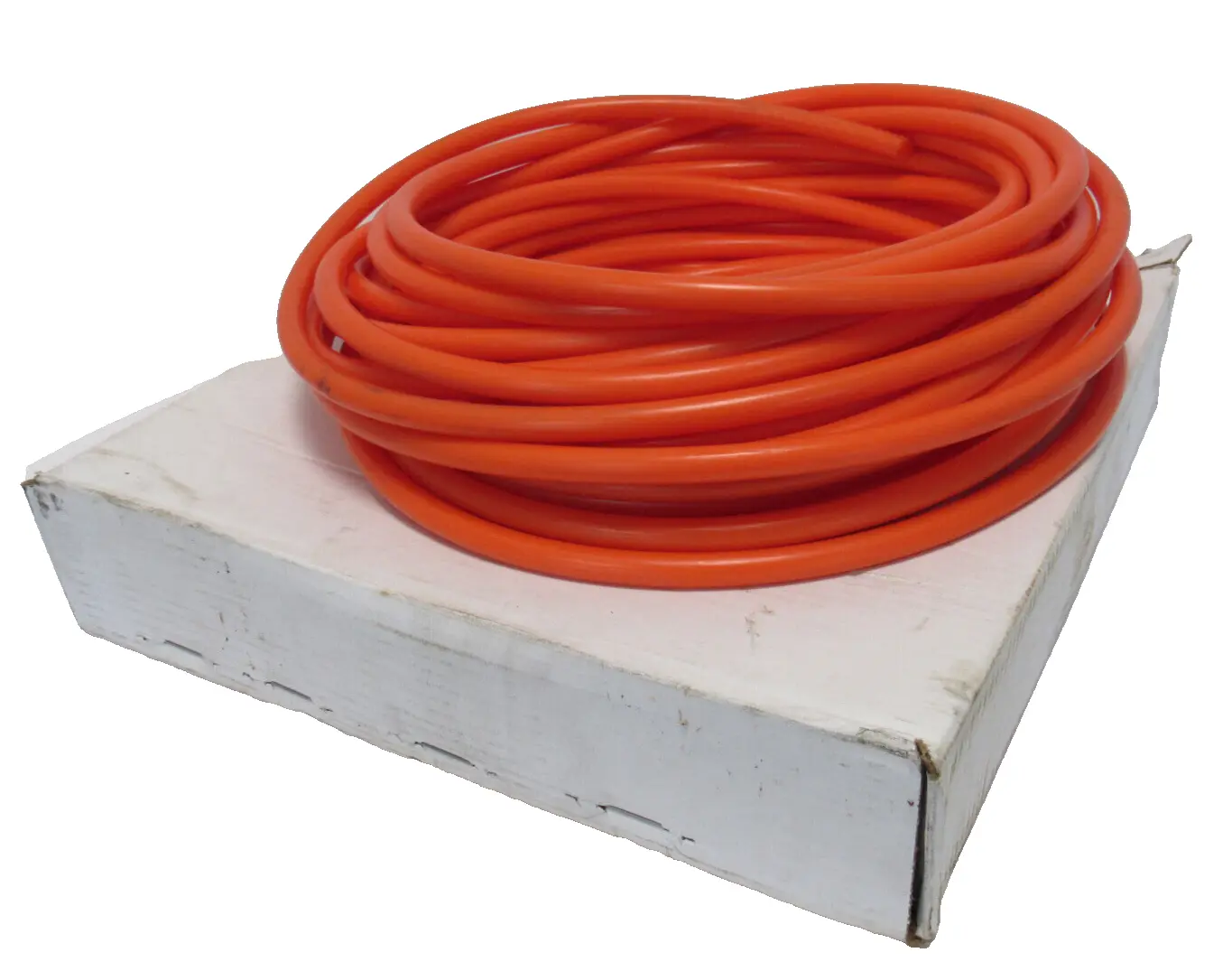 NEW SHINGLE BELTING 53907 5/8" SOLID ORANGE ROUNDTHANE 97 FT