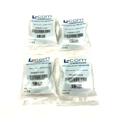 DGB25FT-CVR | L-Com  Termination Connector Cover Black LOT OF 4 - New