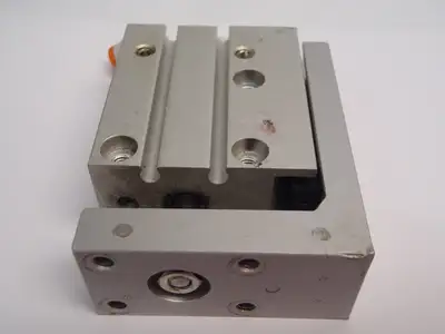 Used SMC PNEUMATIC GUIDED CYLINDER Pneumatic Cylinders | Maverick Industrial Sales #1113850