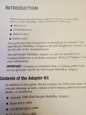 NEW COMPAQ ARMADA 7000