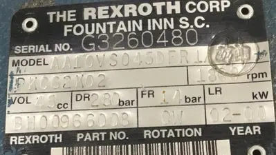 Used REXROTH AA10VS045DFR131RPKC62K02 Pump Parts | Ideal Machinery #621819