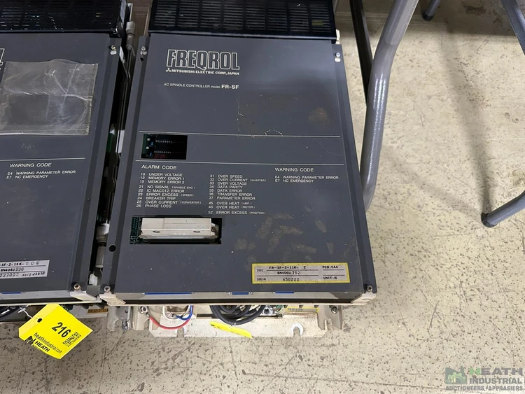 Used _UNKNOWN_ MITSUBISHI FREQROL SPINDLE CONTROL - FR-SF-2-11K-T Speed Drives Illinois US | Heath Industrial Auction Services #1549922