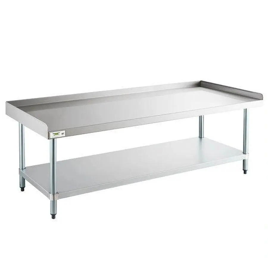 30"x 84" Stainless Steel Equipment Stand with Galvanized Undershelf