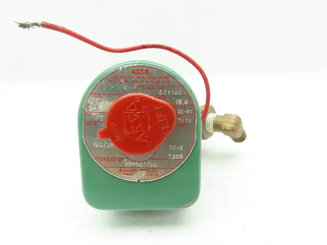 Asco 8030A17VH Red Hat Solenoid 2-Way Valve 1/2"NPT 220/240V