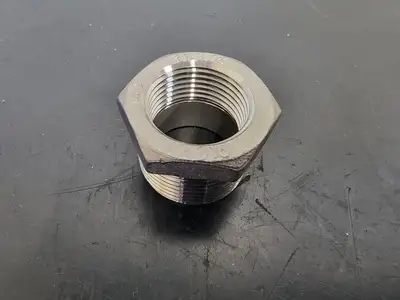 1" x 3/4" 316 Stainless Steel Hex Head Reducing Bushing Class 150 SP-114
