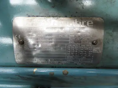 Gardner Denver Sutorbilt Positive Displacement Blower 5MR 15Hp Una Din Hopper