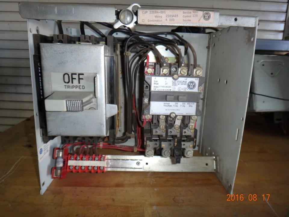 Westinghouse Type W Size 1 Motor Control Center