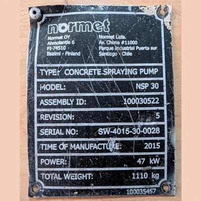 Used 2015 NORMET ALPHA 30 Concrete Pumps British Columbia CA | Savona Equipment LTD #1316103