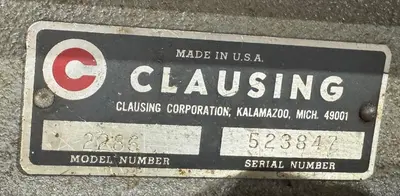 USED CLAUSING 2286