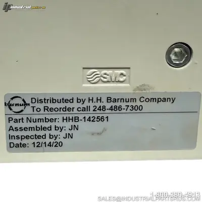 Used SMC HHB-142561 Valves/Fittings Kentucky US | Industrial Parts R Us Inc. #1566475