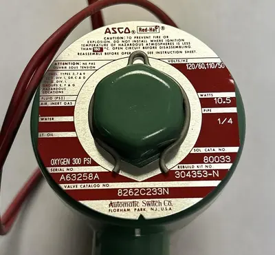 New | in-Stock ASCO 8262C233 Solenoid Valves Ohio US | Surplus Asset Holdings #1235993