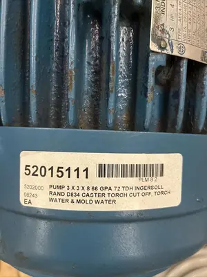 UNBRANDED,3X3X8,CIRCULATOR PUMP 3HP 66 GPM 1755RPM