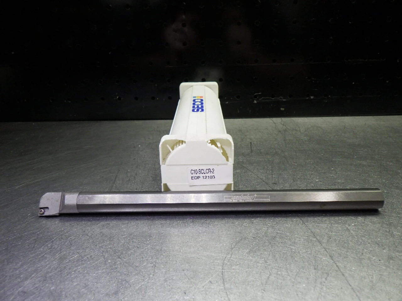 SECO .728" Indexable Carbide Boring Bar 5/8" Shank 10" OAL C10-SCLCR-2 (LOC3398B)