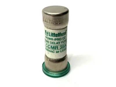 USED LITTELFUSE POWR-PRO TIME-DELAY FUSE CLASS CC 600VAC 35A SHELFWARE