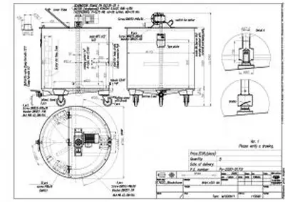 New Stock Letina 265 Gallon / 1000L Jacketed Mix Tank With Wheels