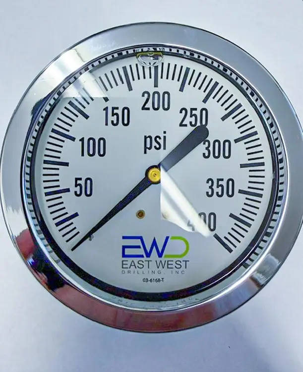 Used 2026 SPAN 400 PSI LIQUID-FILLED 4" PANEL-MOUNT PRESSURE GAUGE Air Compressor Parts Pennsylvania US | East West Machinery & Drilling #1573870