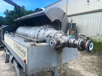 Flottweg Z5E-4/404 sanitary decanter centrifuge, 316SS.