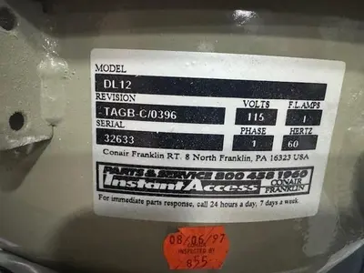 USED CONAIR MATERIAL RECEIVER
