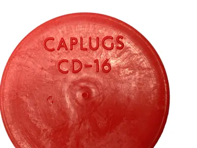 USED CAPLUGS THREADED PLASTIC CAPS 1" TUBE 1-5/16-12 THREAD LOT OF 315