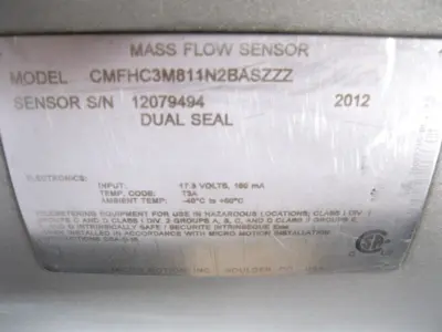Used Micro Motion CMFHC3 M811N2BASZZZ Sensors New Hampshire US | Bitter End Trading #1452809