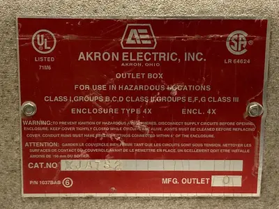 Used ELECTRIC XJATS2 Miscellaneous Equipment (Electrical & Power) | Surplus Asset Holdings #1198045