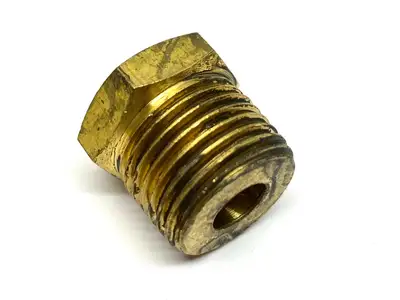 Hex Head Pipe Bushing Reducer Fitting Brass 1/2" x 1/8" LOT OF 2 - New Other