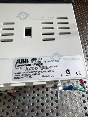 Used ABB SCREENMASTER RVG200 TOUCHSCREEN PAPERLESS RECORDER Electronics & Components California US | Equipment Lab #1424383
