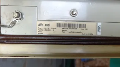 (4) Alfa-Laval EPC-50 control units.