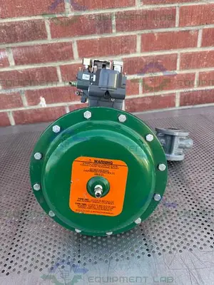 Used FISHER CONTROLS V150 STAINLESS STEEL 1" AIR OPERATED / PNEUMATIC VEE-BALL VALVE Valves/Fittings California US | Equipment Lab #485730