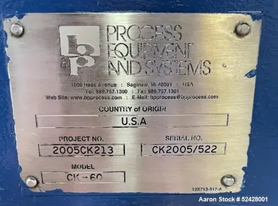 USED B & P PROCESS EQUIPMENT CK-60