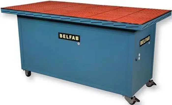 Belfab 3672DT Down Draft Table, 3600 CFM, (2) 3/4 HP motors, 78DB, 3 x 6 Capacity