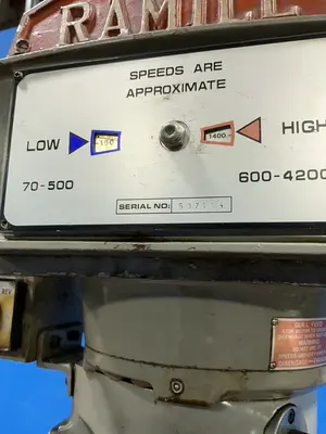 Used RAMCO MACHINERY RAMILL1 Horizontal & Vertical Ram Type Mills Ohio US | HGR 24 #1150497