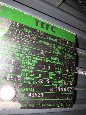 USED RAPID 1012-K 15 HP
