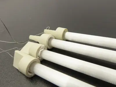 Quartz Glass Tube Heating Element 9x575mm Pre-Heat Conveyor 22.5" Lot of 4
