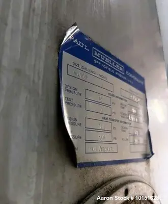 Used MUELLER CORP _UNKNOWN_ Stainless Steel Tanks Illinois US | Aaron Equipment #908693